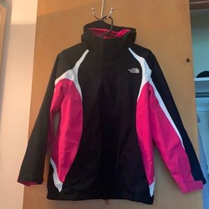 North Face Pink Double Winter Jacket